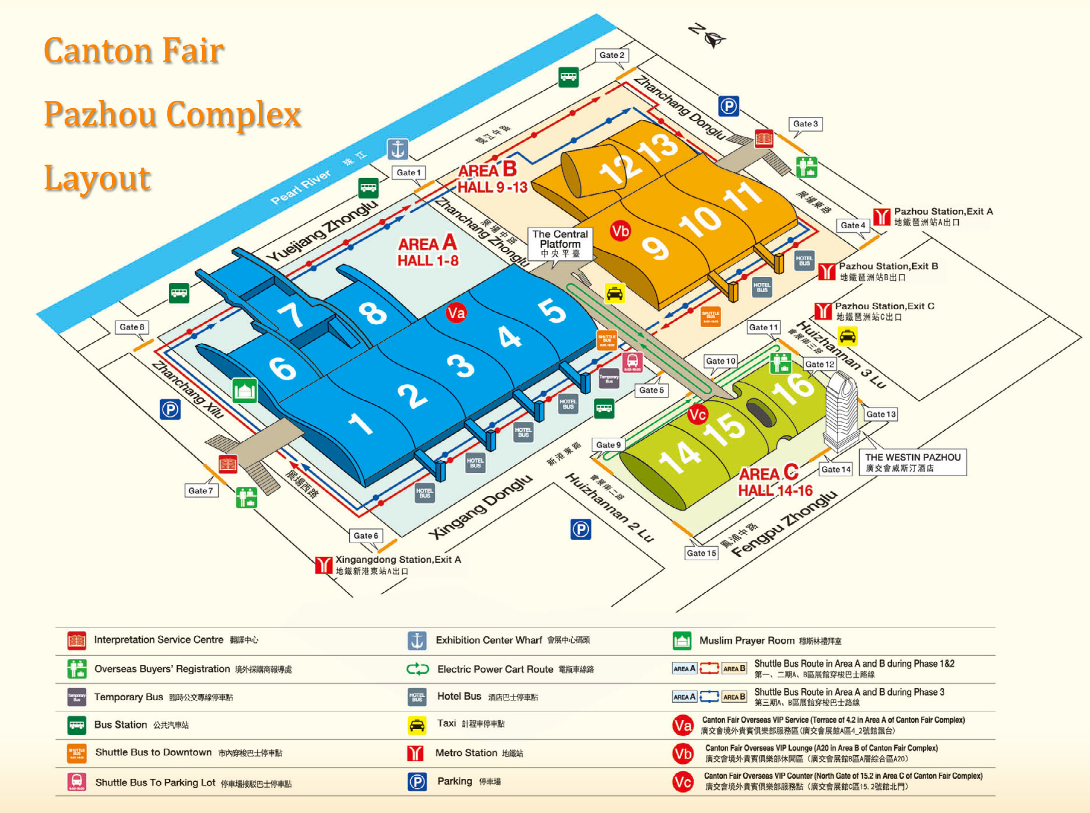 Map of Canton Fair