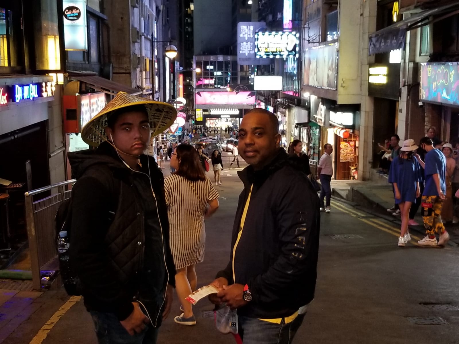 My dad and I in Hong Kong